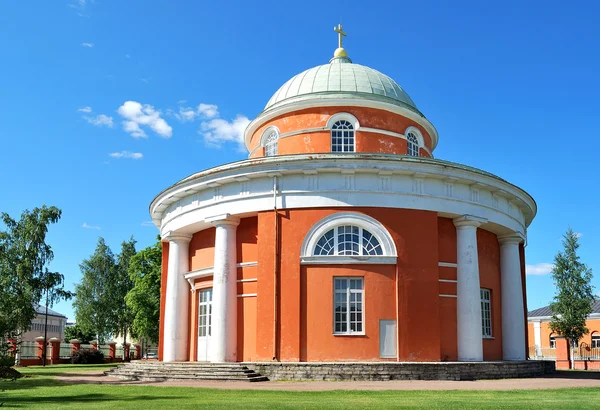 Hamina，芬兰。独特圆的教会 — 图库照片