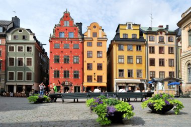 Stockholm. eski şehrin kalbinde