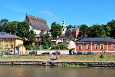 Quay in Porvoo clipart