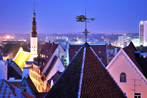 Tallinn bei Nacht — Stockfoto