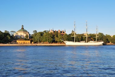 Stockholm, İsveç. ada skepsholmen