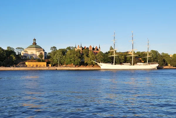 Stockholm, Szwecja. Wyspa skepsholmen — Zdjęcie stockowe