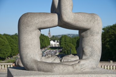 heykel ayrıntılı olarak, bir park oslo