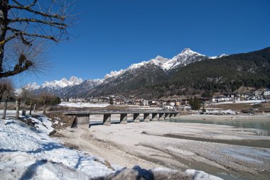 İtalya 'nın Dolomitler Dağları' nda kar yağışıweather forecast