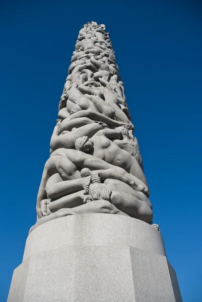 Detalhe da escultura em um parque de Oslo — Fotografia de Stock