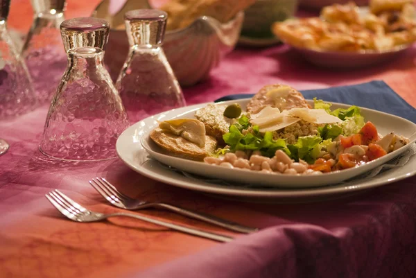 stock image Hors d'Oeuvre on a Tuscan Table