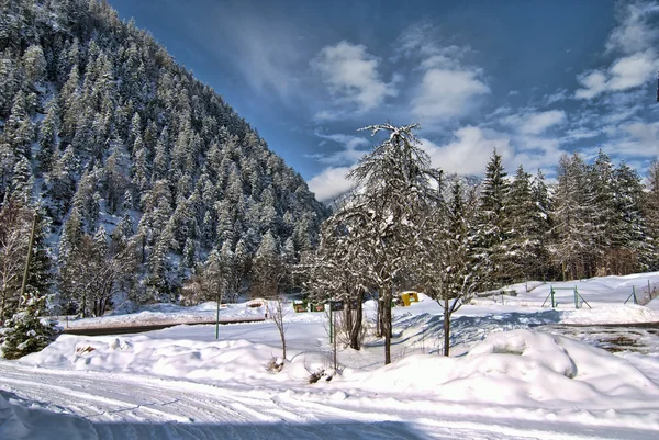 Lumi Dolomiittien vuorilla, Italia — kuvapankkivalokuva