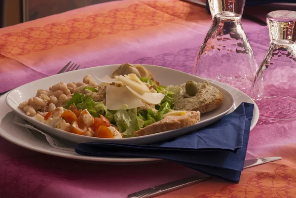 stock image Hors d'Oeuvre on a Tuscan Table