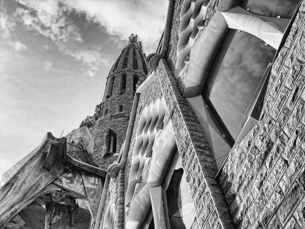 Sagrada Familia from the Ground, Barcelona, Spai — Stock Photo, Image