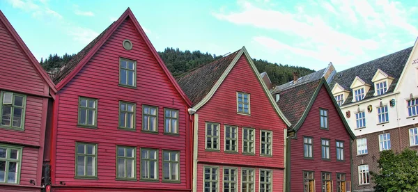 挪威卑尔根的建筑 — 图库照片