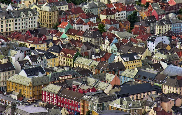 Arkitektur av Bergen, Norge — Stockfoto