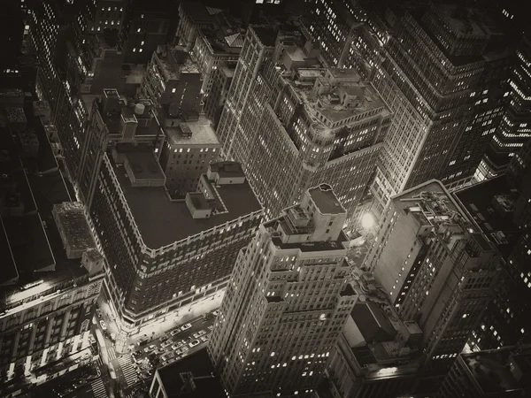 Nattvisning i new york city — Stockfoto