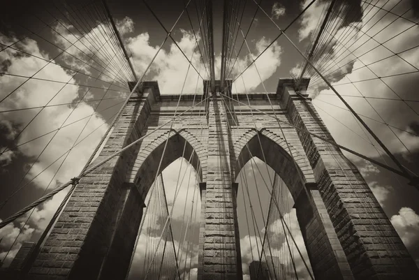 Brooklyn bridge architektúra — Stock Fotó