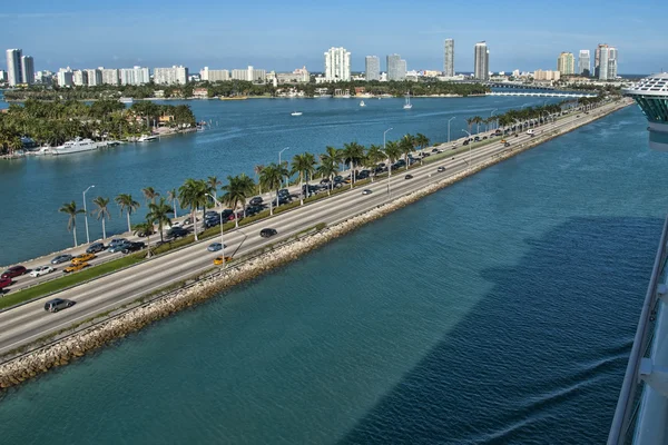 Deixando Miami, Flórida — Fotografia de Stock
