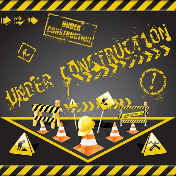 Alerte en construction — Image vectorielle