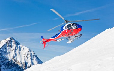 Heli Skiing Helicopter clipart