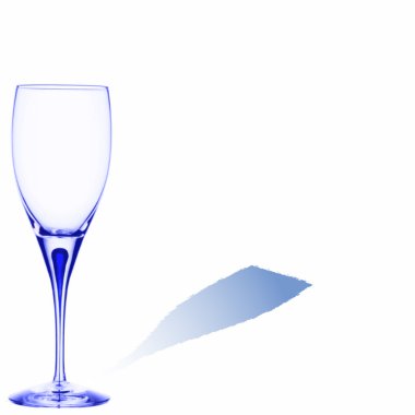 Blue glass with space for text clipart