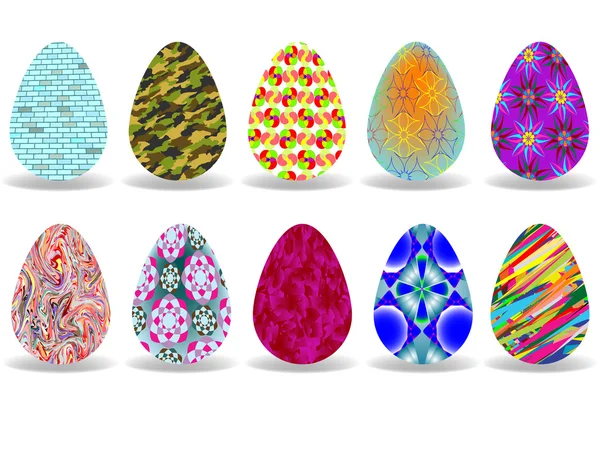 Desenho de ovos de Páscoa — Vetor de Stock