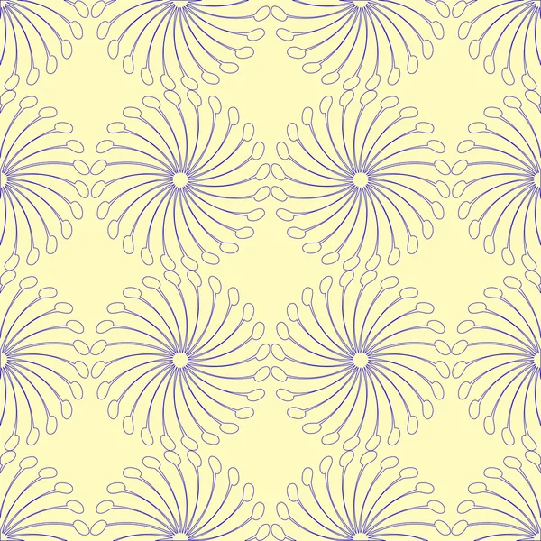 Intéressant motif bleu sans couture — Image vectorielle