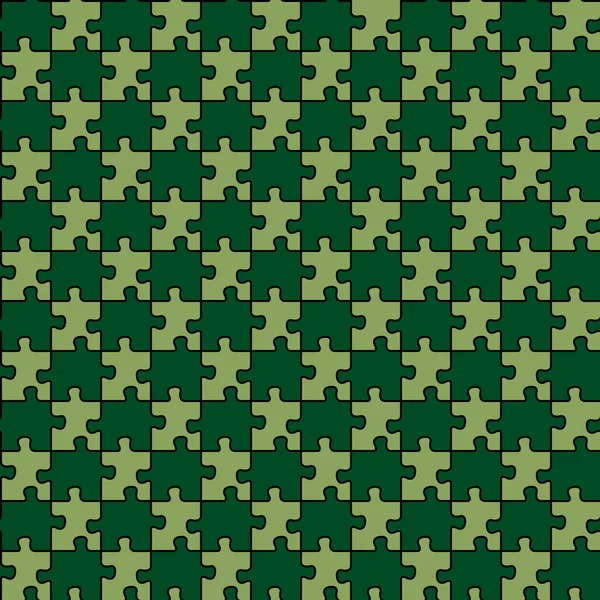 Bezešvé puzzle s smíšené zelený Les — Stockový vektor