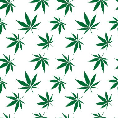 Cannabis seamless pattern extended clipart