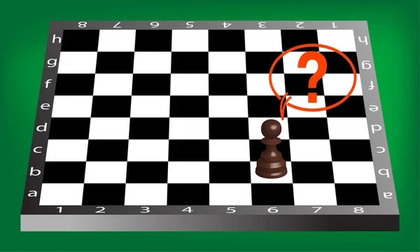Pown y tablero de ajedrez — Archivo Imágenes Vectoriales