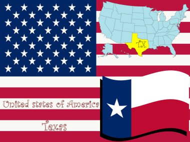 Texas state illustration clipart