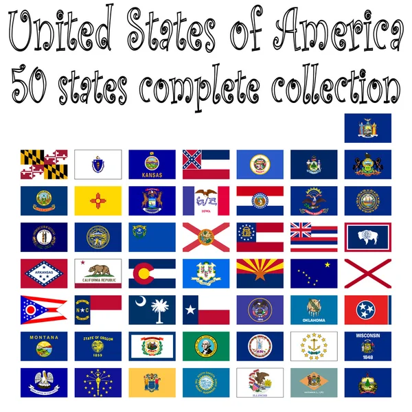 Amerika Birleşik Devletleri koleksiyonu — Stok Vektör