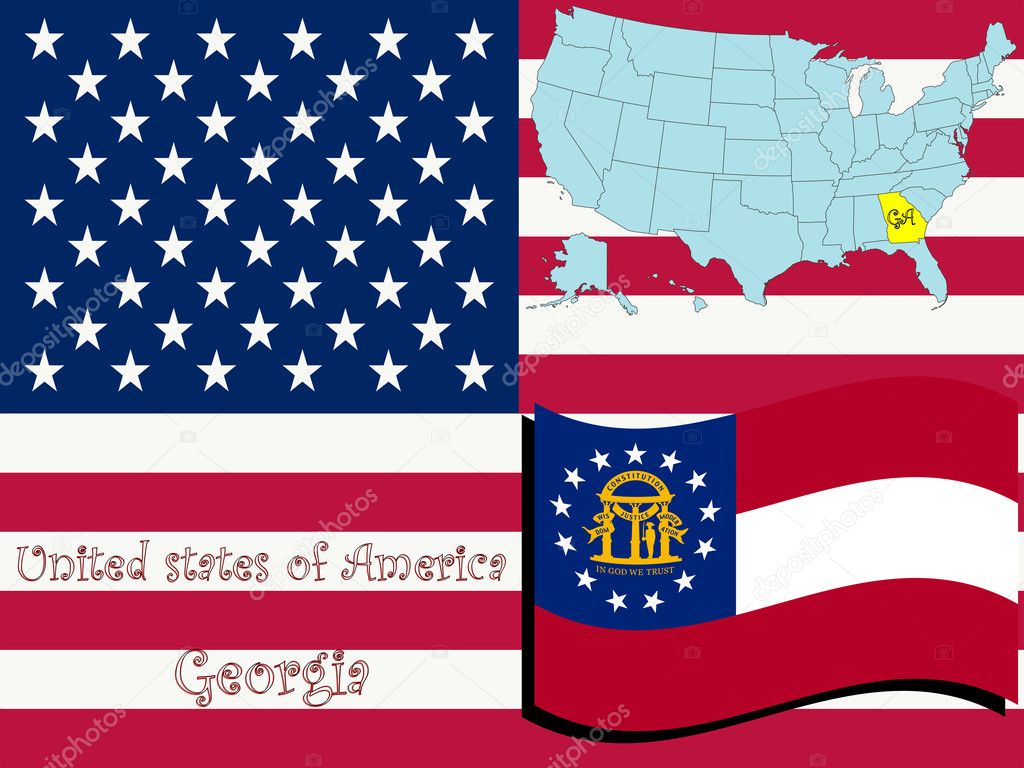 Georgia state illustration