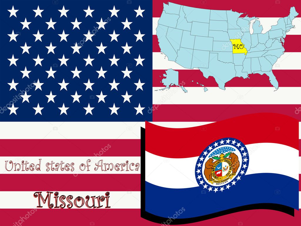 Missouri state illustration