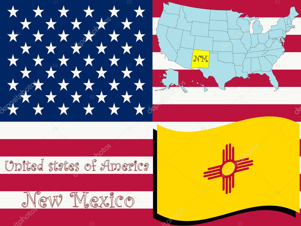 New mexico state illustration