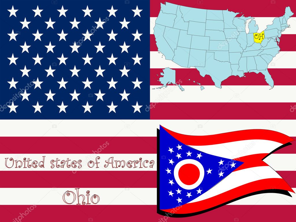 Ohio state illustration