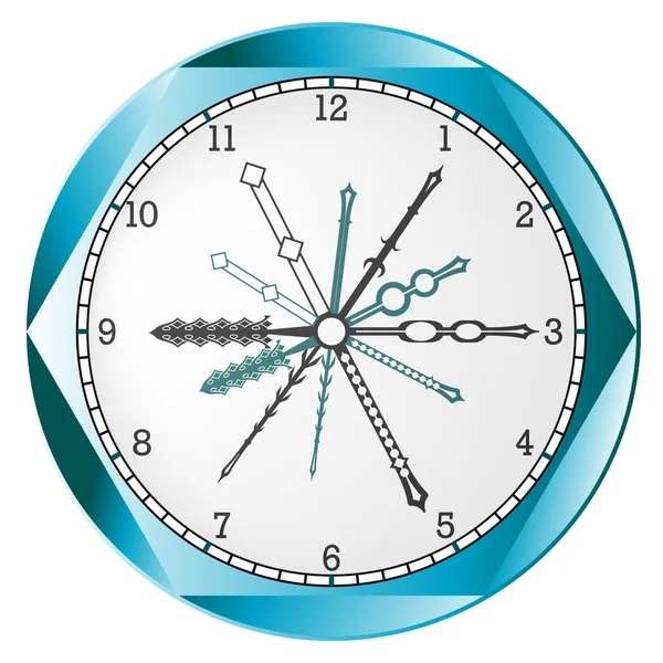 Clock abstract — Stock Vector