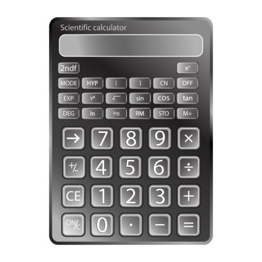 Calculator against white clipart