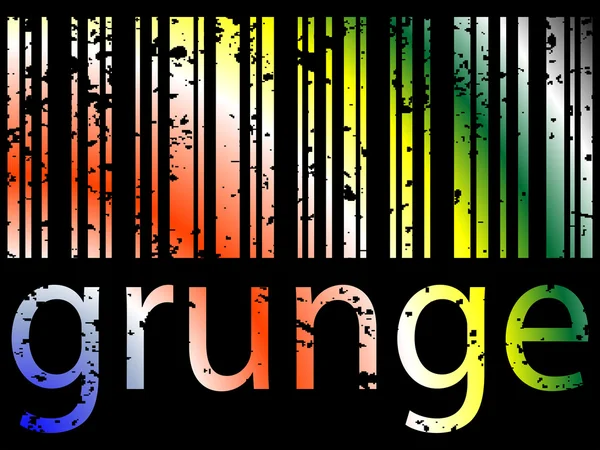 Grunge code à barres — Image vectorielle