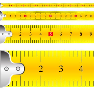 Measuring tape focus vector clipart