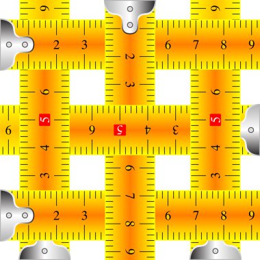 Measuring tapes mesh clipart