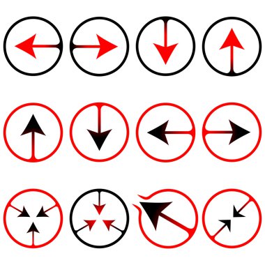 Arrows icons clipart