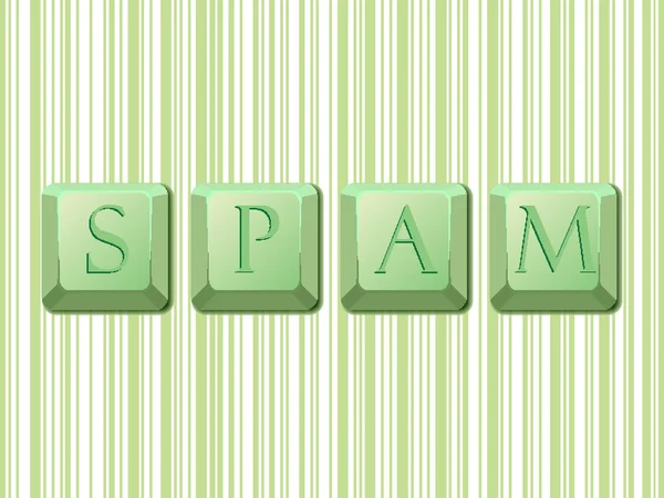 Spam streepjescodes — Stockvector