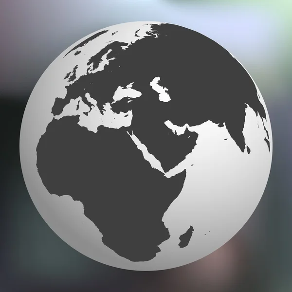 Earth globe tegen abstracte achtergrond — Stockvector