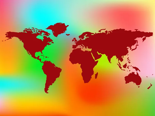 Карта мира и абстрактный фон — стоковый вектор