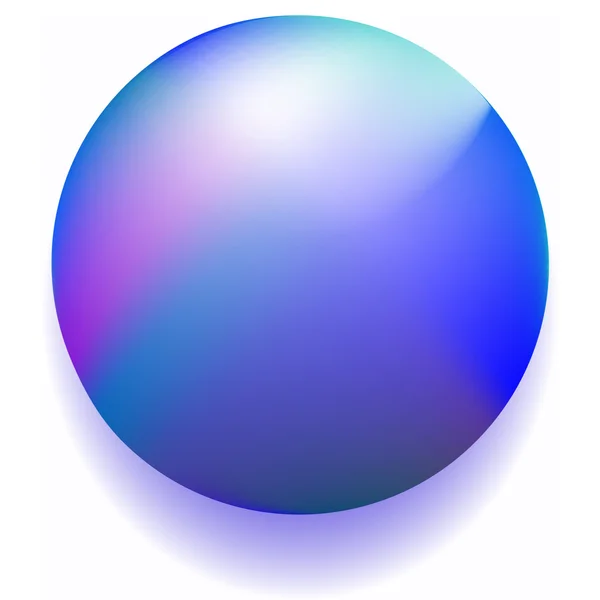 Blue magic ball — Stock Vector