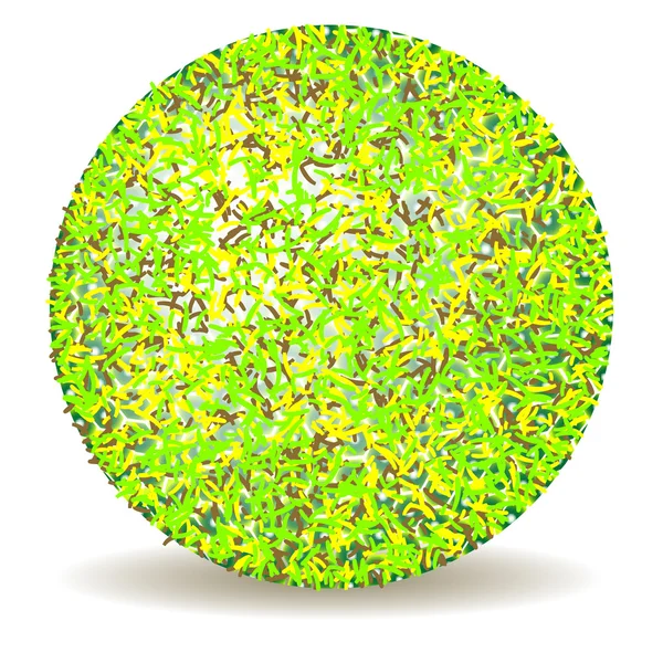 Balle abstraite poilue — Image vectorielle