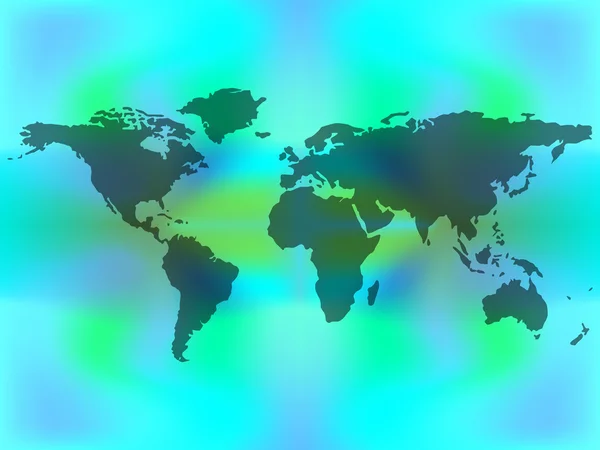 Abstrakt karta över färgad bakgrund — Stock vektor