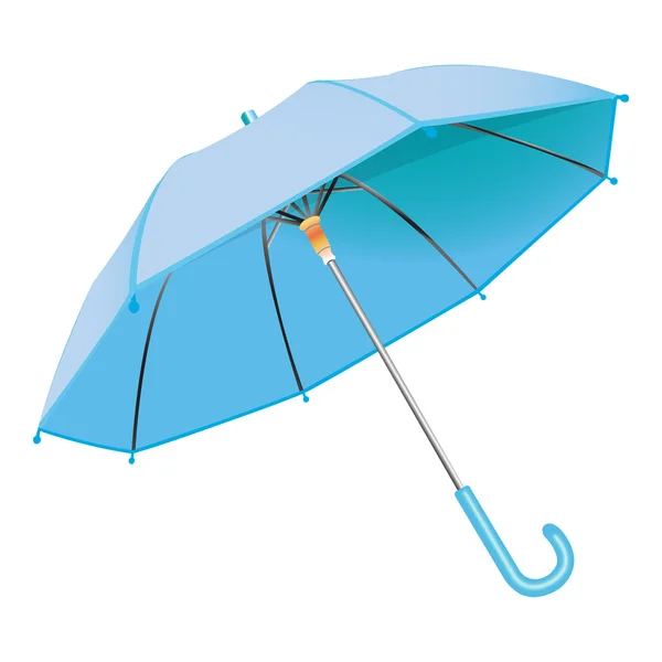 Guarda-chuva azul — Vetor de Stock