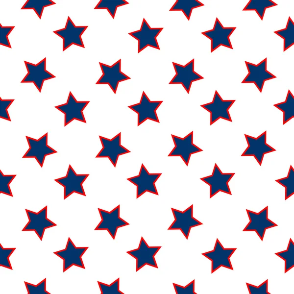 Patrón de bandera de estrellas americanas — Vector de stock