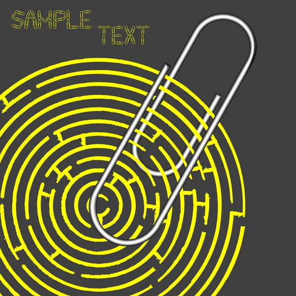 Labyrinthe et trombone — Image vectorielle