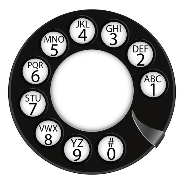 Numéros de téléphone — Image vectorielle