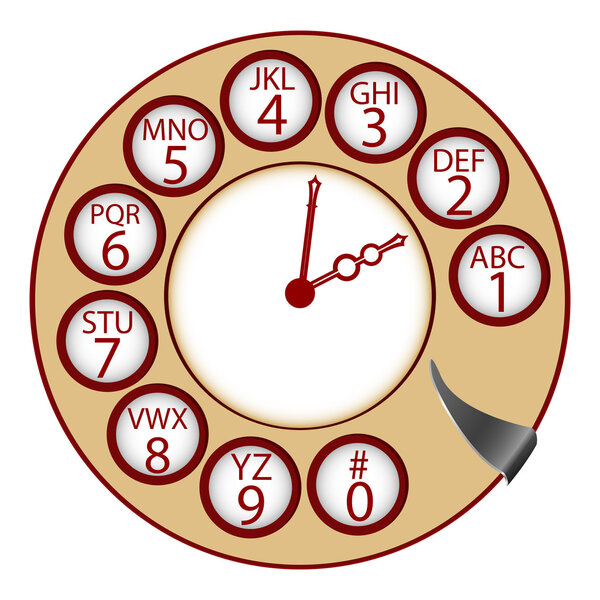 The telephone clock