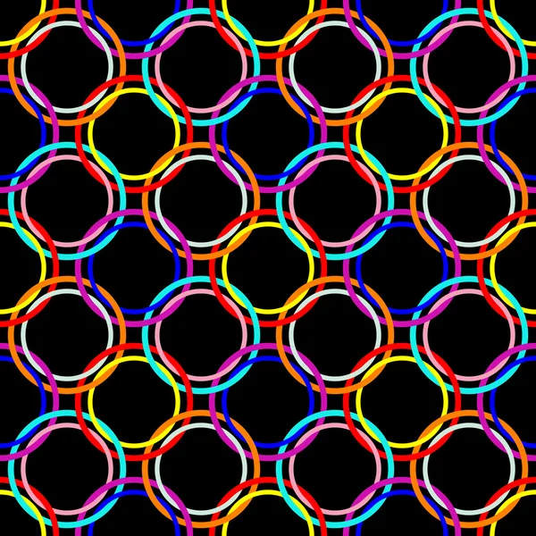 Cirklar sömlös mesh — Stock vektor